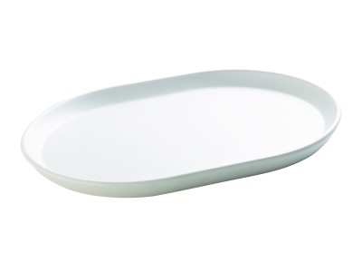 Hudson - White Oval Melamine Platter 14" x 11 1/4"